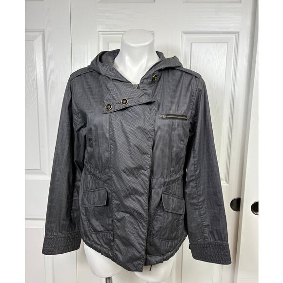 Free People Jackets & Blazers - Free People Gray Hooded Jacket Rain